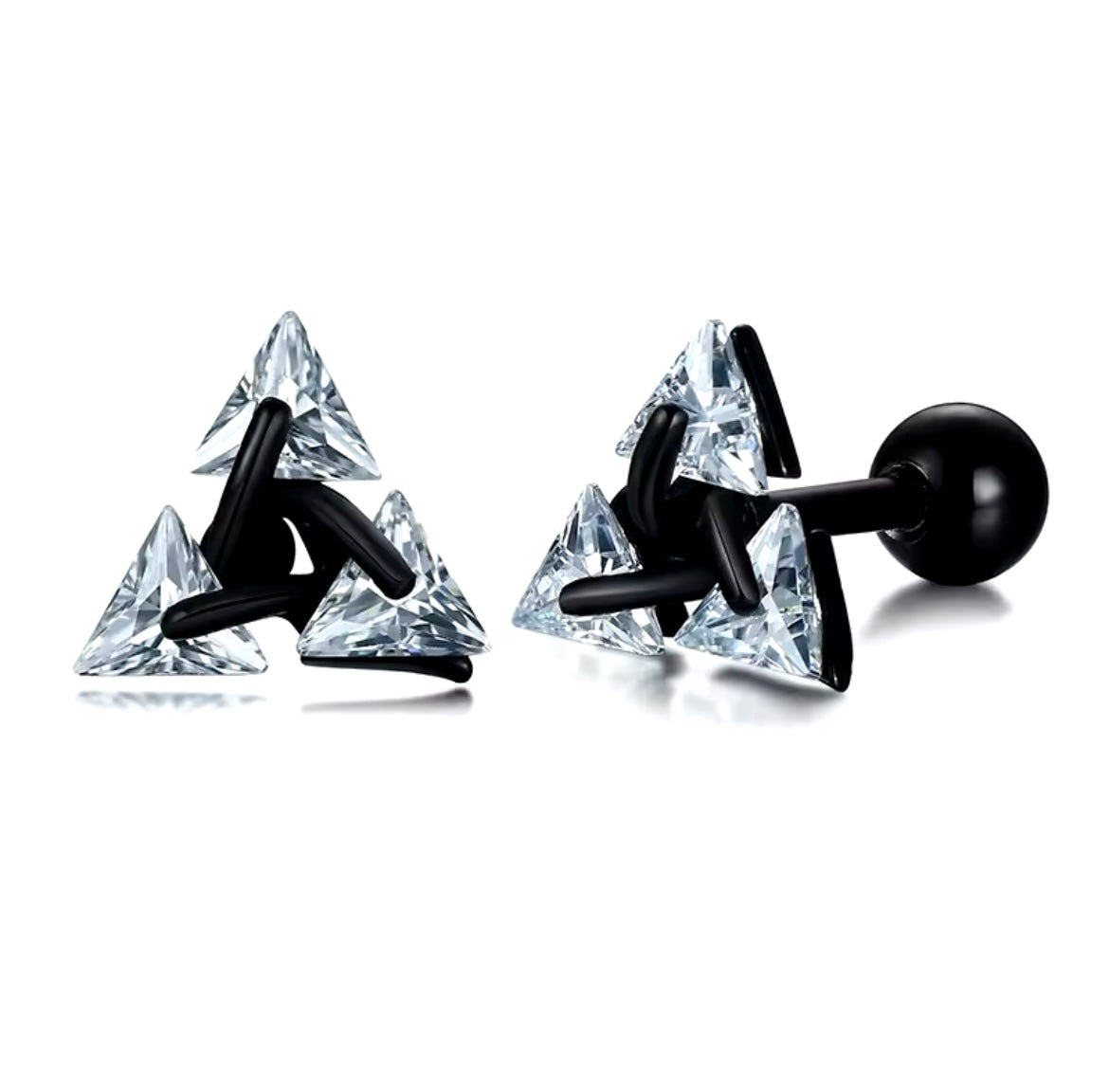 Triangle Stud Men Earrings