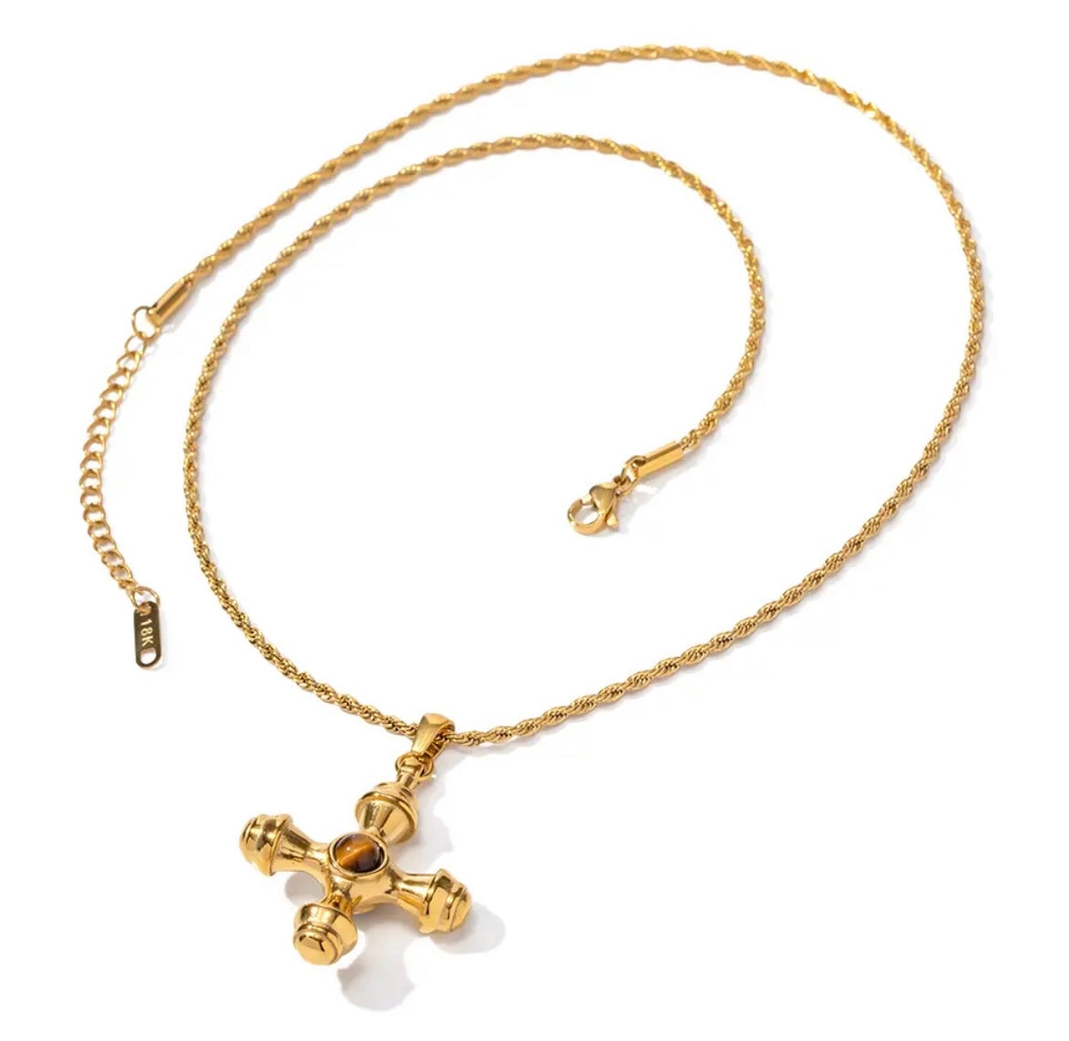Bold Cross Pendant Necklace