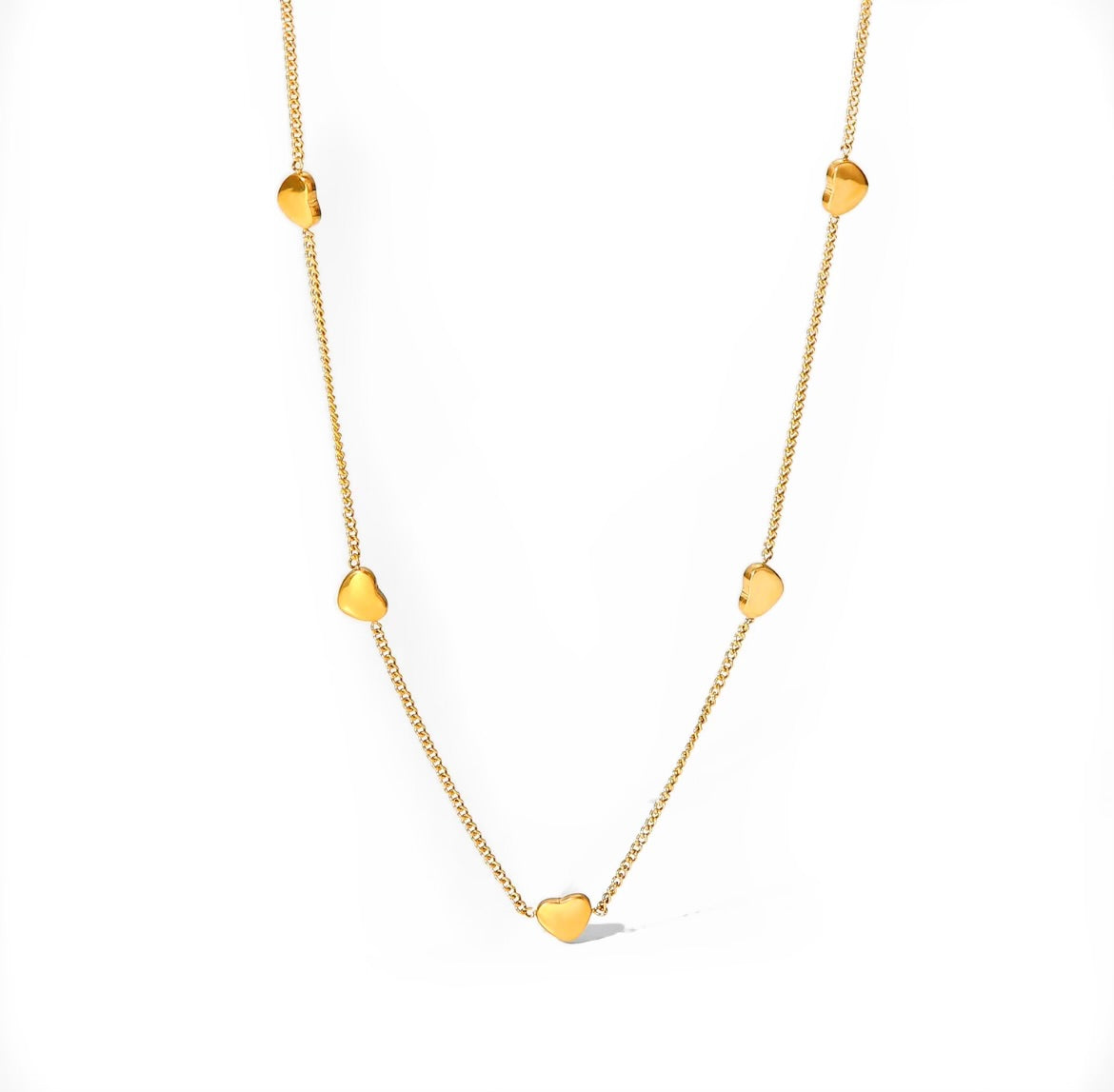 Love Charm Necklace and Bracelet