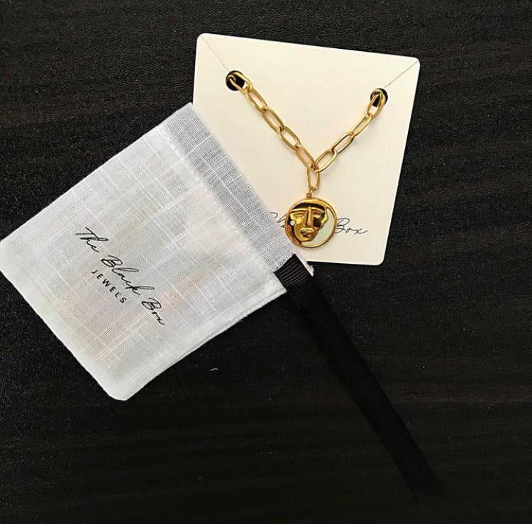 Unisex Face Pendant Necklace