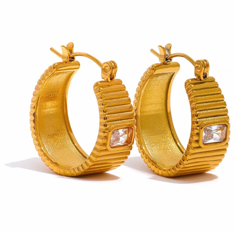 Classy Girl Hoops Earrings