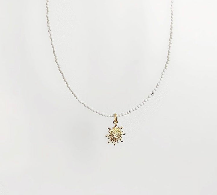 Sunflower Beads Necklace