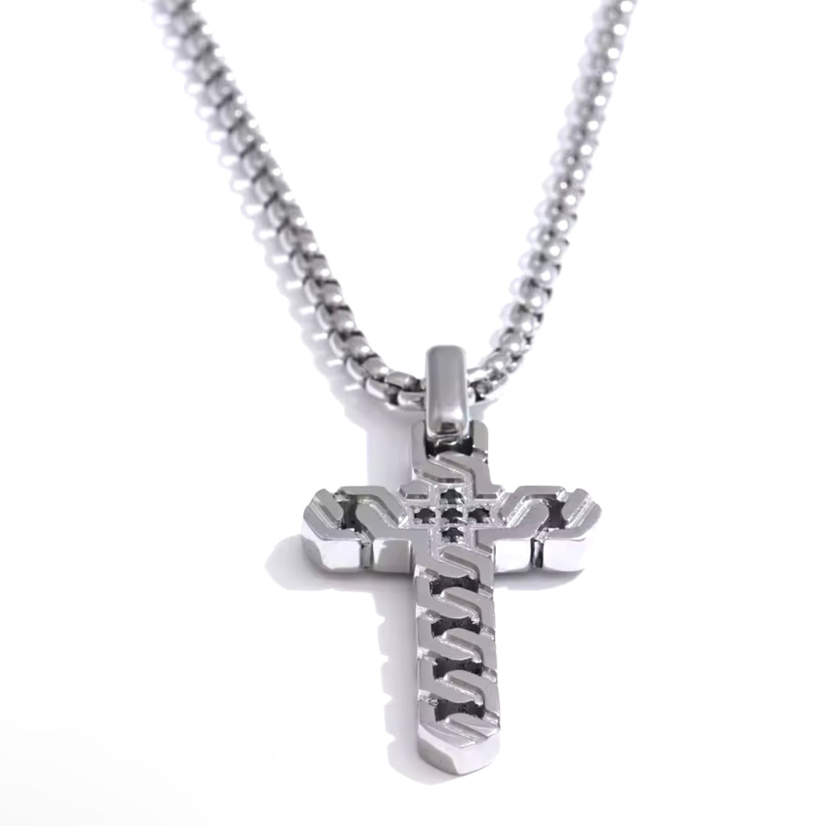 For Him Cross Pendant Chain