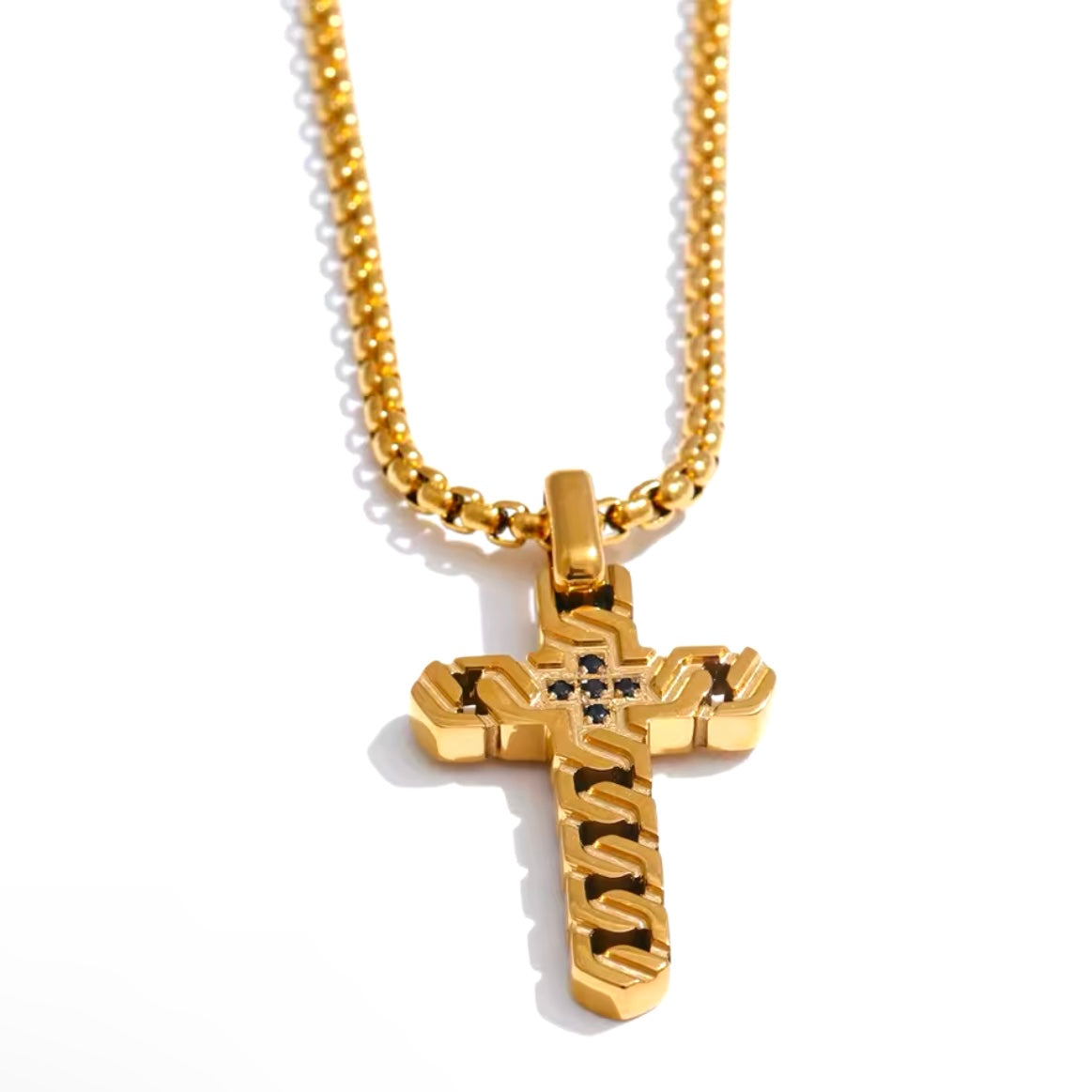 For Him Cross Pendant Chain