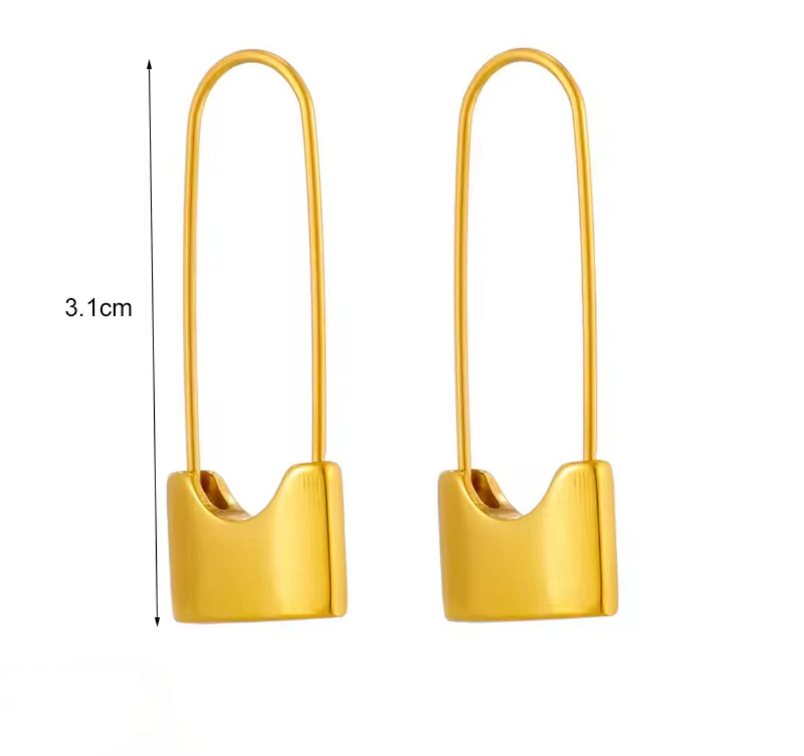 Lock Hoop Earrings