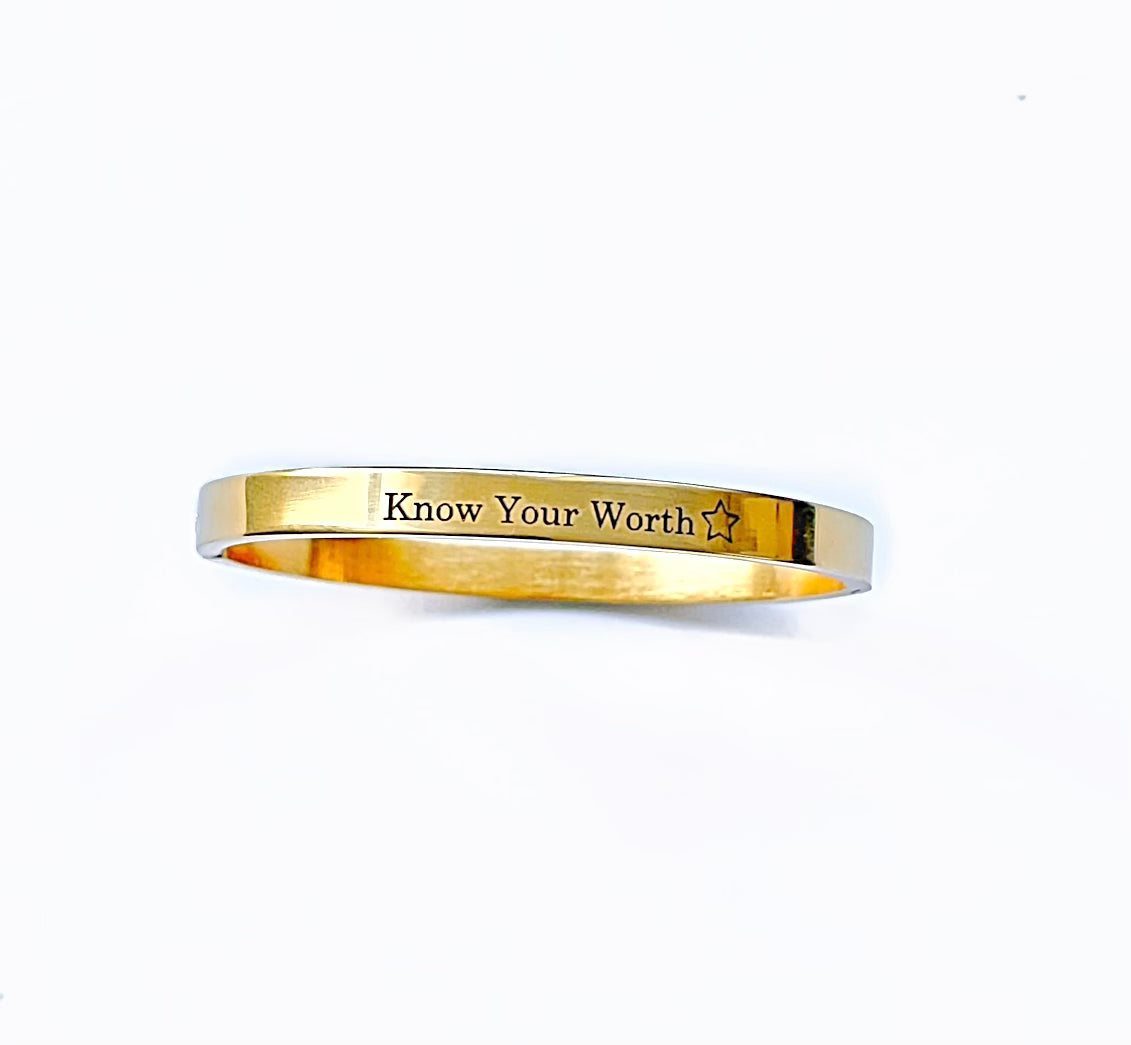 Know Your Worth Affirmation Bracelet