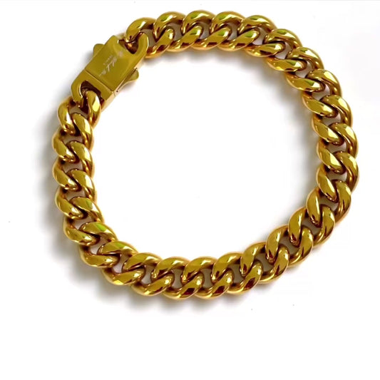 12mm Cuban Chain Bracelet